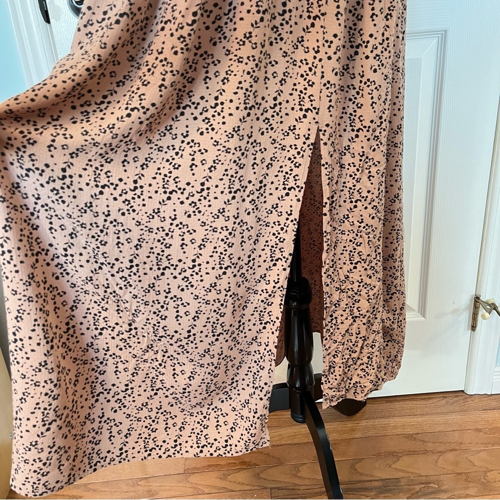 Saltwater LUXE Turner 3/4 Sleeve V-Neck Maxi Dress S Cottagecore Milkmaid Prarie - Picture 6 of 11